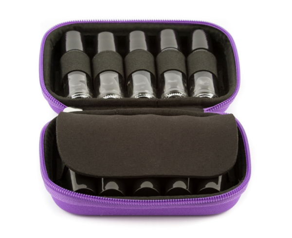 Hardcover Roller Bottle Case - Purple