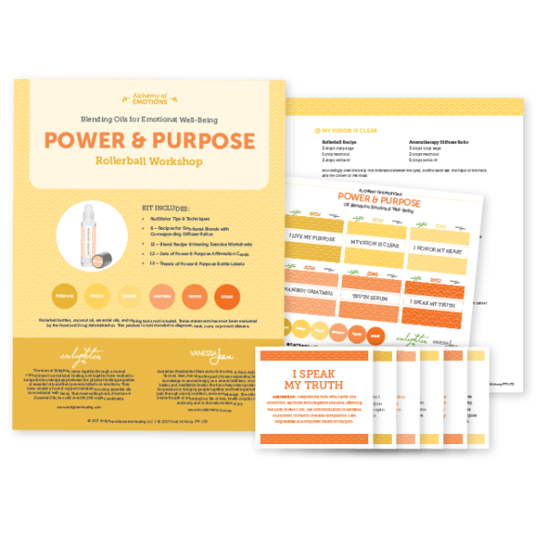 Power & Purpose: Blending Oils for Emotional Well-Being, Rollerball Workshop Kit